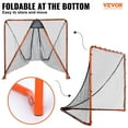 thumbnail image 2 of VEVOR Lacrosse Goal, 6' x 6' Lacrosse Net, Folding Portable Backyard Lacrosse Training Equipment, Steel Frame Training Net, Quick & Easy Setup Lacrosse Goal, 2 of 9