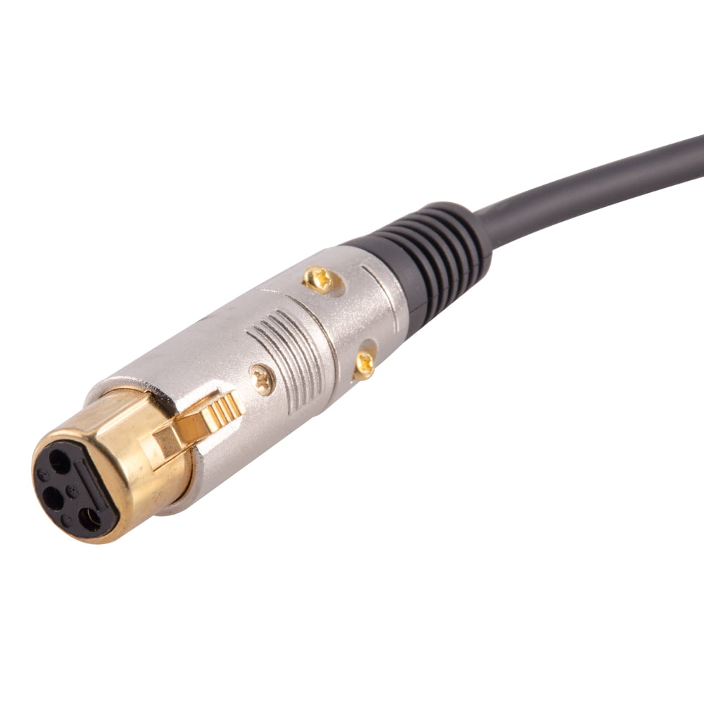Seismic Audio Premium 2 Foot Male to XLR Female Extension Patch Cable-XLRM to XLRF Cord SA-PXLR2BK