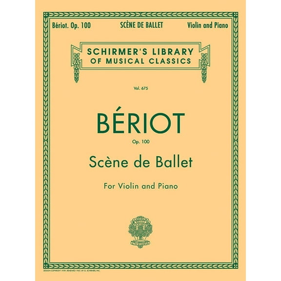 Scene de Ballet, Op. 100: Schirmer Library of Classics Volume 675 Violin and Piano, (Paperback)