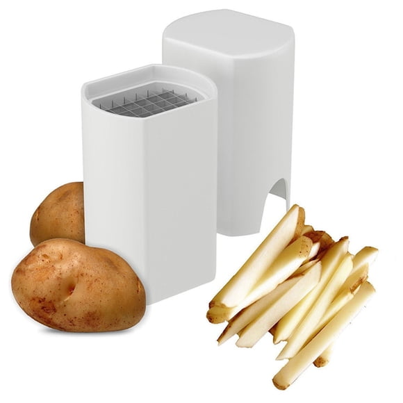 Meitianfacai Potato Cutter French Fry Cutter Natural Easy Cutting Quick Strip Cutter Potato Tool Food Cutter Vegetable Cutter White Vegetable Cutter