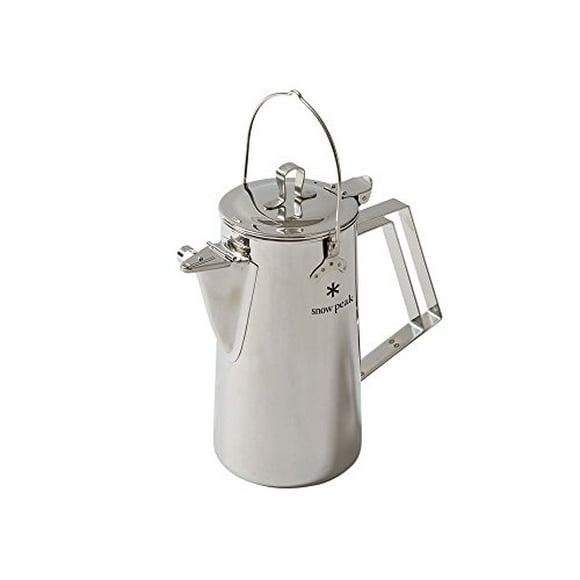 Snow Peak Bouilloire Verticale en Acier Inoxydable pour Hommes, Acier Inoxydable, Argent, Taille Unique