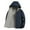 A02_Navy, variant on Yghzkop Men's Reversible Hooded Jacket Detachable Hood Two Way Wear Zippered Pockets Lightweight Packable Summer Windbreaker Travel Cycling Commuter Active Outerwear