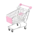 thumbnail image 2 of Flmtop Mini Lovely Cart Trolley Small Pet Bird Parrot Rabbit Hamster Cage Playing Toy Pink Red, 2 of 9
