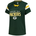 thumbnail image 2 of Women's Fanatics Jordan Love Green Green Bay Packers Plus Size Name & Number Raglan Lace V-Neck T-Shirt, 2 of 3