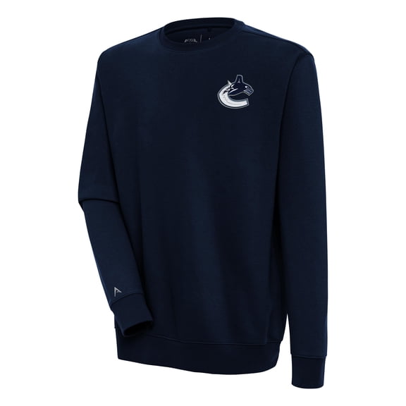 Men's Antigua Navy Vancouver Canucks Victory Pullover Sweatshirt