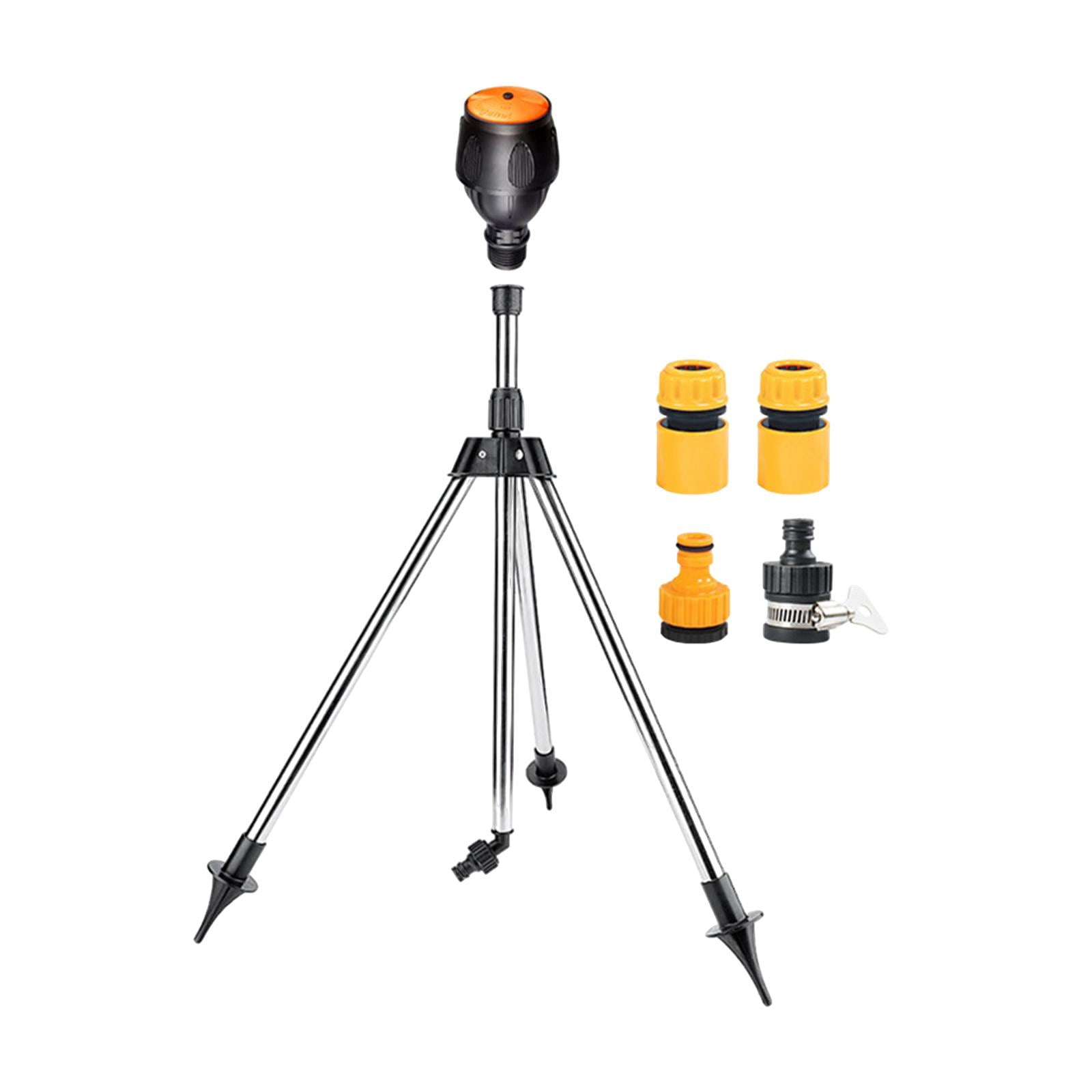 figatia Garden Tripod Sprinkler with 1/2" Quick Connect Multipurpose 360 degree Rotation and Gyration Telescoping 53cm-90cm for Greenhouse