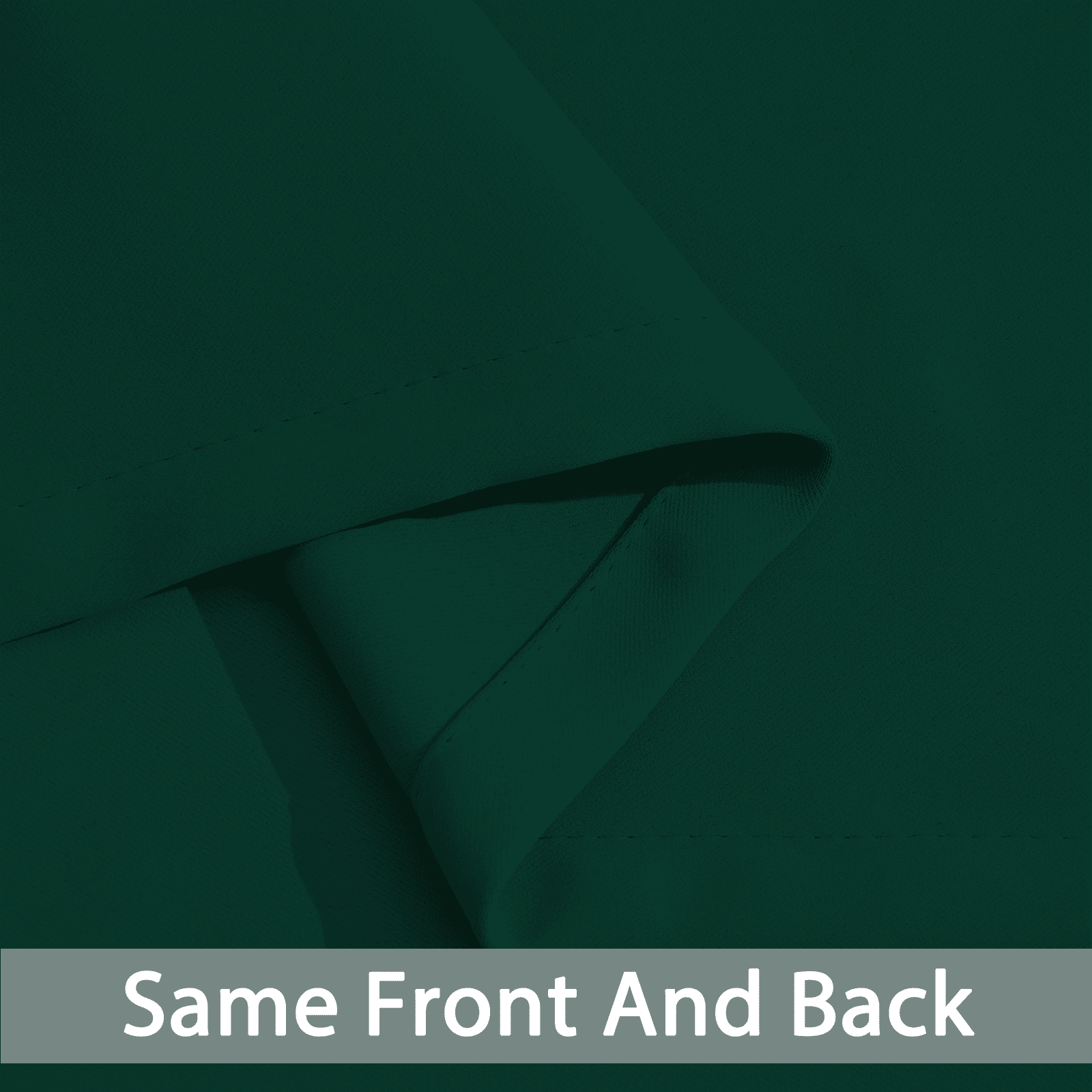 Yakamok 36 Inch Length Dark Green Blackout Curtains for Bedroom, Thermal Insulated Room Darkening Grommet Top Window Drapes for Living Room,52W x 63L,2 Panels