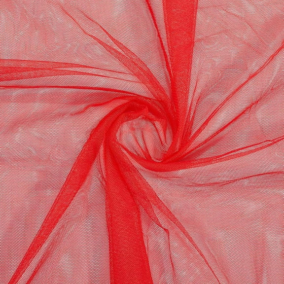 78.7x63 Inch Polyester Mesh Fabric Red Voile Solid Mosquito Net Breathable Fabric Netting Sheer Tulle Gauze Soft Cloth by The Yard for Sewing Making Crafts Clothes Dress Home Decor DIY Bags Red