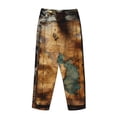 thumbnail image 3 of Lsque Antique Map Adventure Scene Print Women's Pajama Pants, Lounge Pant - Comfortable Home Wear,Elastic Waistband, Stylish Design-Large, 3 of 9