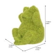 thumbnail image 2 of FRCOLOR Frog Garden Statue Simulated Grass Frog Figurine Garden Frog Ornament Garden Decoration, 2 of 8