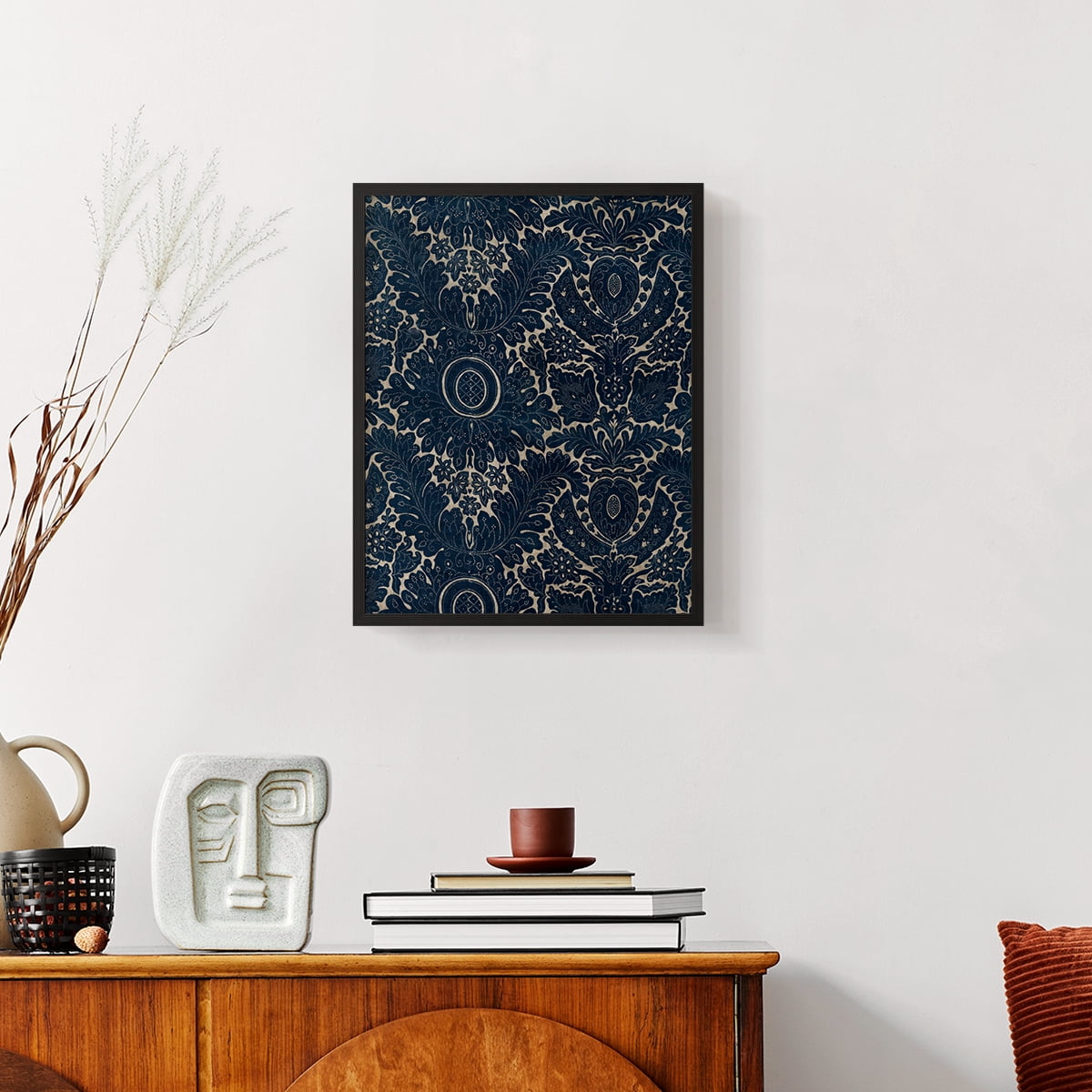 Vintage Abstract Print LVII - 10in. x 8in. Vintage Framed Print in Black Wood Frame