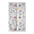 thumbnail image 1 of Australian Hanging Pocket Organizer, Continuous Cultural Animals Map Foliage and Landmarks in Pastel Colors Print, Printed Polyester Storage Bag with Pockets, 21" x 31", Multicolor, 1 of 2
