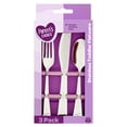 thumbnail image 2 of Parent's Choice Premium Stainless Steel Toddler Flatware, Silver Tableware, 3 Piece Set, 2 of 7