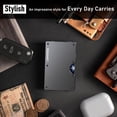 thumbnail image 5 of Upgraded Hinged Minimalist Wallet For Men | Slim Metal Rfid Blocking Credit Card Holder & Money Clip Holds 20 Cards Scratch-resistant Finish Ideal Gift, 5 of 9