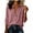 Pink, variant on hoksml Women's Corduroy Button Down Shirt, Chest Pocket 3/4 Sleeve Oversized Casual Blouse for Office Daily Vacation Wear