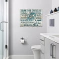 thumbnail image 6 of In This Office Canvas Wall Art Teamwork Motivational Wall Art for Office We are A Team Friendship Inspirational Quotes Wall Decor for Women Teal Sea Turtle Office Wall Decor Painting Artworks Framed, 6 of 6