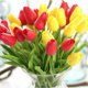 thumbnail image 5 of Gwong Decoración hogareña 1 unid artificial mini tulipán flor miniama paisaje boda fiesta de boda decoración de muebles Gwong 21026696, 5 of 7