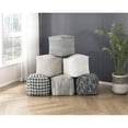 thumbnail image 3 of Multi - color Jacquard Fabric Pouf / Non - slip Convenient Seating, 3 of 3
