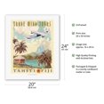 thumbnail image 2 of Tahiti Fiji Islands - Trade Wind Tours - Vintage Travel Poster by Wade Koniakowsky - Fine Art Rolled Canvas Print 16in x 20in, 2 of 4