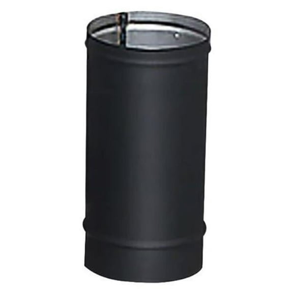 Heat-Fab 2805B 8 x 24 in. Black Stove Pipe - 22 Gauge