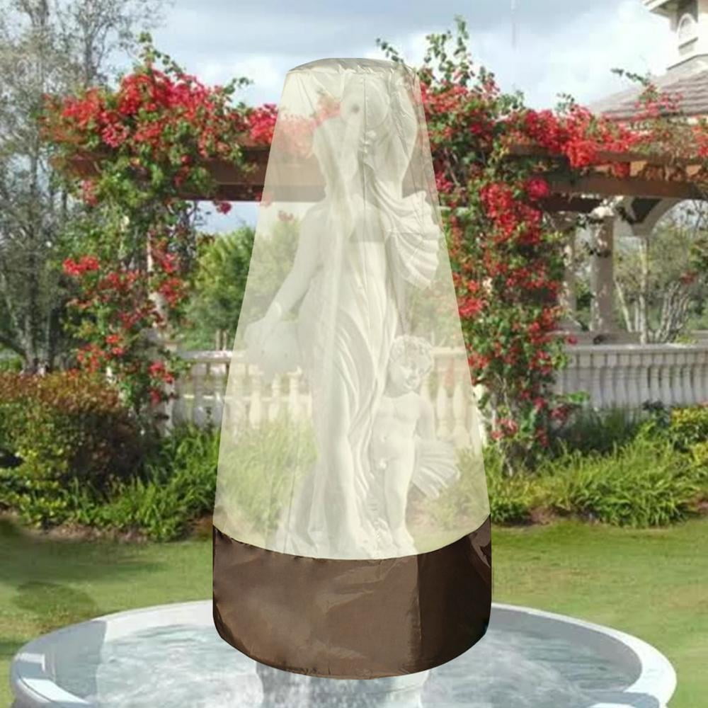 win-full Fountain Covers for Winter Fountain Accessories-Waterproof Dustproof Cover for Outdoor Fountain Statue 