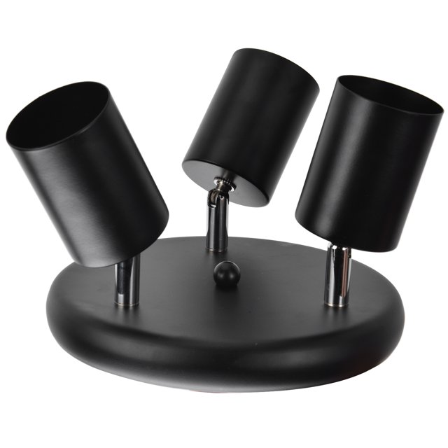 SOPORTE PARA FOCOS DE TECHO BASE DE LÁMPARA GIRATORIA DE 3 CABEZALES ROTACIÓN FLEXIBLE PARA DORMITORIO COMEDOR CENTRO COMERCIAL 85-265V