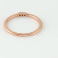 thumbnail image 3 of KIRAN FINE JEWEL Round White Sapphire Stackable Ring Rose Gold Plated 925 Sterling Silver Wedding Band Ring Statement Jewelry Gift For Her, 3 of 5