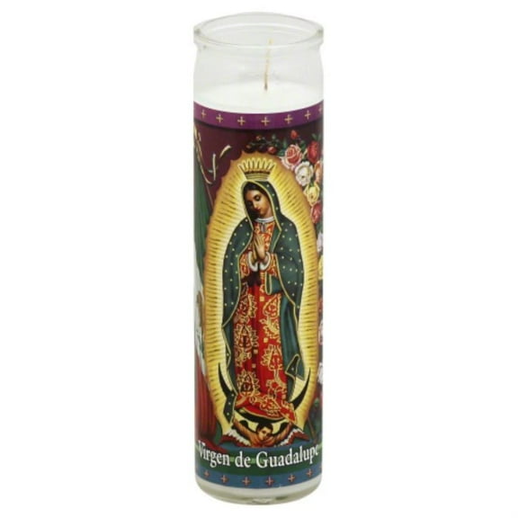 ST JUDE CANDLE VIRGIN DE GUADALUPE WHI-1 EA -Pack of 12