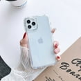 thumbnail image 1 of 3IN1 Candy Color Shockproof Bumper Phone Case For iPhone 16 13 11 12 14 15 Pro Max XR X XS Max SE 7 8 Plus Soft Back Cover Clear For iPhone 11Pro, 1 of 6