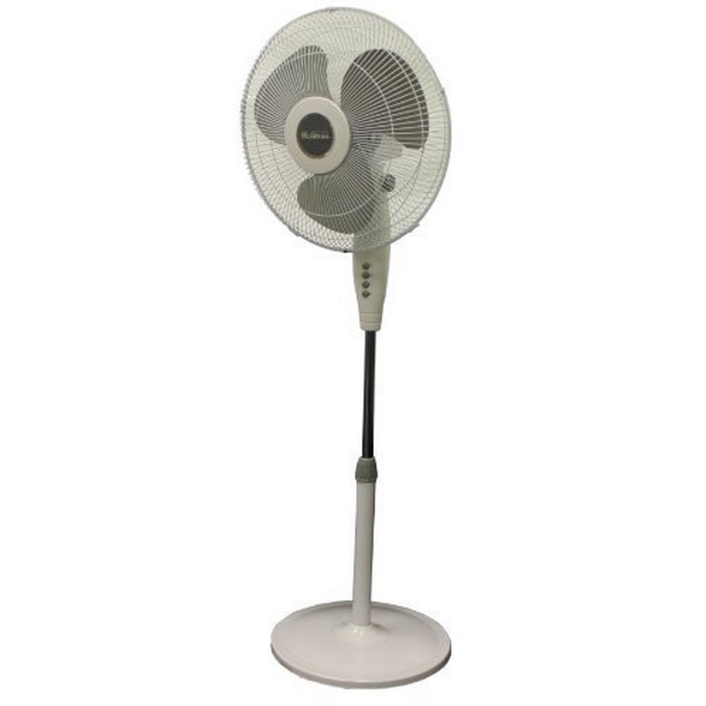 Holmes Hsf1610a Btu 16 Oscillating Adjustable Stand Floor Fan White Walmartcom Walmartcom