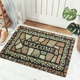 thumbnail image 5 of LEHOZIHEQ Retro Door Mat, Welcome Doormat Decorative Home Floor Mat, Non Slip Rubber Back and Strong Water Absorption for Outdoor Indoor Entrance Decor, 5 of 6