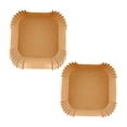 thumbnail image 3 of Papeles para freidora de aire, almohadillas para hornear, hojas insertadas, accesorios para freidora de aire resistentes al calor, estera para 100 piezas, 3 of 9