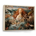 thumbnail image 2 of Designart "The Birth of Venus A Timeless Masterpiece III" Masterpiece Floater Framed Wall Art Living Room, 2 of 7
