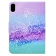 thumbnail image 4 of SaniMore Case for iPad 10th Generation 10.9" 2022,  PU Leather Tablet Color Luxury Painting Auto Wake/Sleep Card Holder Anti-slip Strip Kickatnd Shockproof TPU Backplane Wallet Case, Colorful Sand, 4 of 10