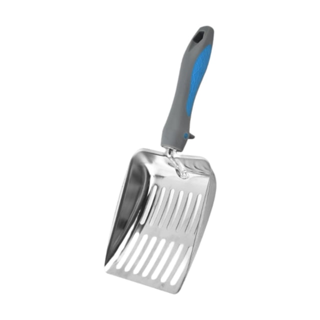 Cat Litter Tool Sifter Sifter Sand Shovel para conejos de cachorros gris azul
