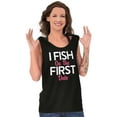 thumbnail image 4 of Fishing Girls Cute Flirty First Date Tank Top Tee Shirt Women Brisco Brands S, 4 of 5