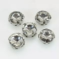thumbnail image 3 of EOEMY Craft Clear Crystal Round Rivoli Sewing Rhinestones Gems Rose Montees Beads -20Pcs 14mm-Silver + Clear Crystal, 3 of 9