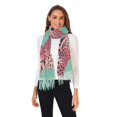thumbnail image 2 of FORMRS Womens Scarf Winter Soft Long Big Warm Shawls Wrap Tassel Scarves, Big Pink Cheetah, 2 of 9