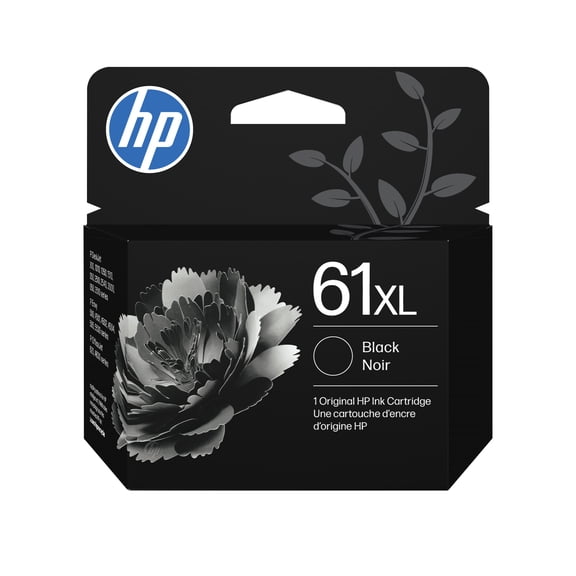 HP 61XL Black Ink Cartridge BONUS PACK SAVE 28% PER PAGE vs. Prior HP 61 Std Blk Cartridge, C0PA4AN