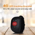 thumbnail image 3 of 2X Ancianos 4G SOS Reloj GPS Seguimiento Pulsera Alarma de Emergencia Seguimiento GPS Frecuencia CardíAca Monitor de PresióN Arterial-A, 3 of 5