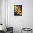 thumbnail image 3 of Modern Black Abstract Leaves Canvas Wall Art - Ideal for Stylish Living Room and Bedroom Decor, Family Wall Decorations, 12X16 inches, 3 of 7