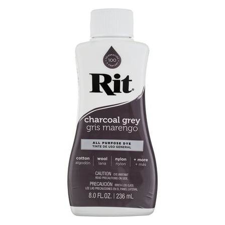 Rit All Purpose Dye, Charcoal Grey, 8 fl oz