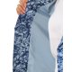 thumbnail image 5 of Blazer Chic para Mujeres Abierto Frontal para Trabajar Traje Corto de Verano Chaqueta Azul-Floral M, 5 of 6
