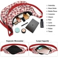 thumbnail image 5 of Nylon Crescent Bag for Women Men Trendy, Floral Medium Crossbody Dumpling Bags with Adjustable Strap Lightweight Travel Shoulder Tote Half Moon Hobo Bag, 5 of 5