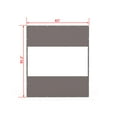 thumbnail image 2 of Domi Outdoor Living Heavy Duty Clear Panel Curtain, 18 oz Waterproof PVC Polyester Curtain, Tearproof, and Weather-Resistant Panel w/Eyelets for Patios,Gazebos,Pergolas (8'H x7'W, Gray), 2 of 8