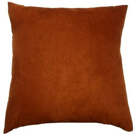 26x26 Pillow Case - Solid Faux Suede Decorative Pillow Cover/Sham, (26x26, Copper), 26