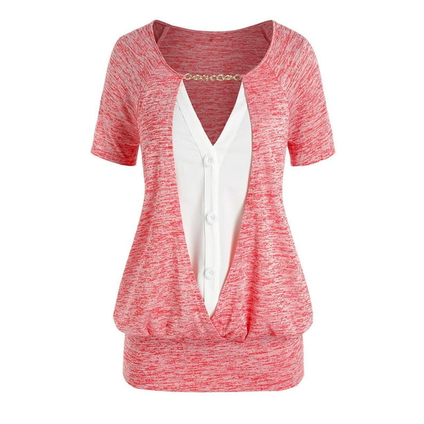 Camiseta 1 Talla Extra Manga Raglán Rosegal Camisetas tallas grandes