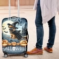 thumbnail image 4 of Happy Halloween Brussels Griffon Witch Pumpkins Bats Travel Luggage Cover Griff Dog Lover Suitcase Dust Protective Decor - 13012, 4 of 5