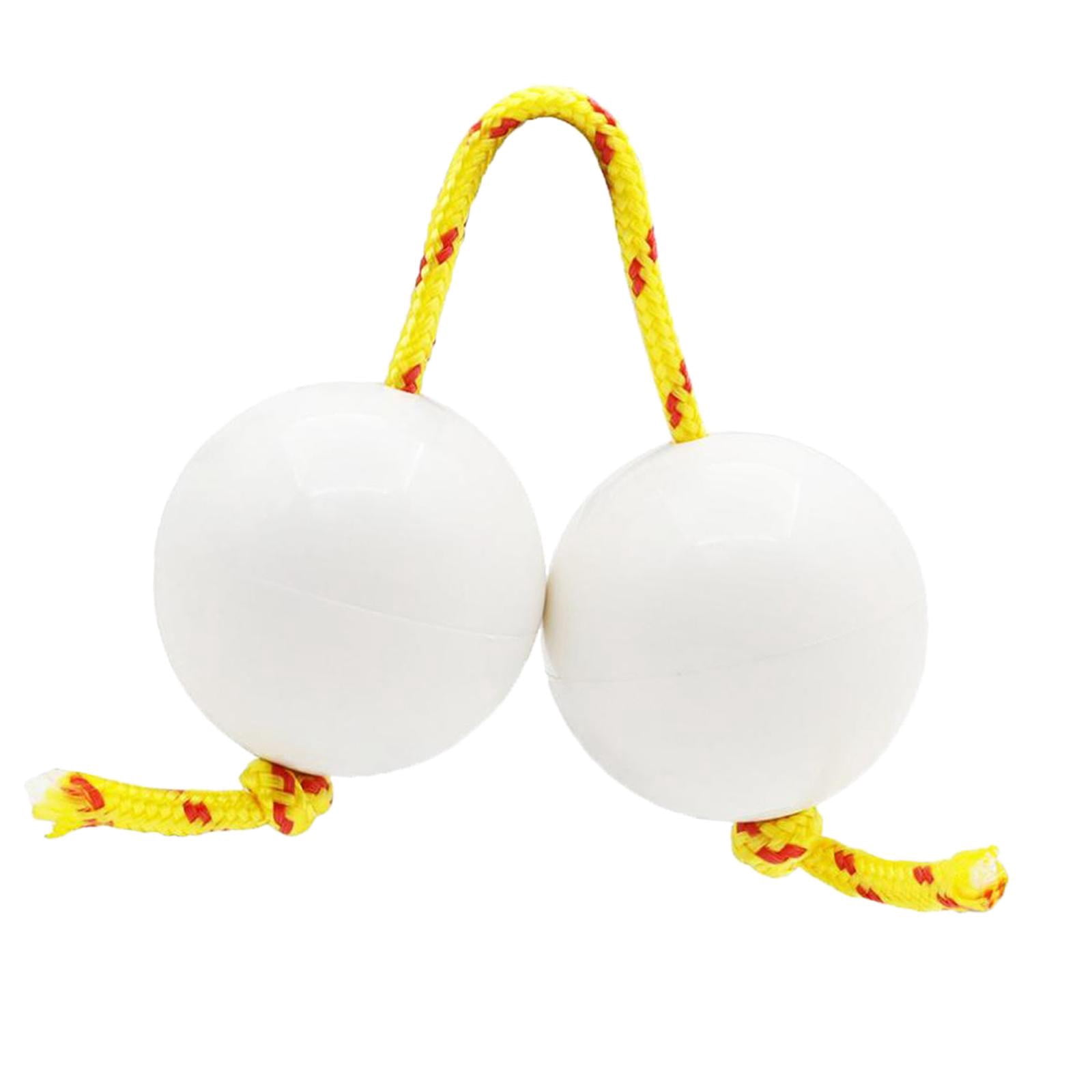 LeeQinersw 3 Pair African Shaker Rattle Hand Shaker Sand Balls Kashaka Instrument Red White Yellow