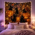 thumbnail image 2 of Atmospheric Curious Kittens with Bright Amber Eyes Glowing, Playful Vintage for Cat Lovers, Animal Wall Decor, Halloween Gift, Tapestry Wall Hanging for Bedroom and Dorm, 2 of 7